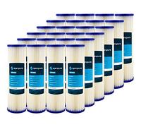 SpiroPure Replacement for SPC-25-1020 10x2.5 Pleated Polyester 20 Micron Sediment Filter (24 Pack)