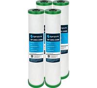 SpiroPure SP-CBR2-20BB 20x4.5 0.5 Micron NSF Certified Coconut Shell Carbon Block Water Filter Cartridge CBC20-BB 155312-43 SMCB-4520 (Case of 4)