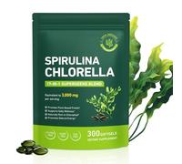 Spirulina & Chlorella Capsules - High-Purity Superfood Blend for Daily Wellness Support - Nutrient-Dense Green Algae Formula for Energy, Vitality & Immune Balance - Easy-to-Swallow Capsules