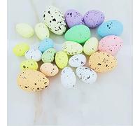 SpirWoRchlan 20pcs Easter Eggs Bright Color DIY Non-toxic Happy Easter Eggs Decor For Easter Easter Decorations Easter Day Ornaments Easter Eggs Easter Gifts (Multicolor)