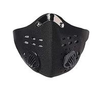 SpirWoRchlan Biking Anti Dust Bicycle Face Mask With Filter Activated Carbon For Unisex Running Cycling Anti-Pollution Mask Black