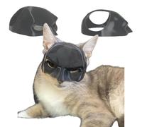 SpirWoRchlan Cat Bat Cosplay Hat, Cat Bat Mask, Cat Mask for Halloween Party Decoration, Cat Cosplay Bat Costume Mask, Cute Cat Dress Up Accessories for for Cat Kitty Kitten Black 11cm
