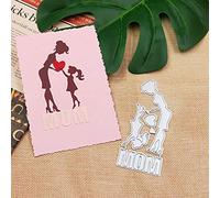 SpirWoRchlan Cutting Dies, Mother Day Greeting Card Cutting Dies DIY Scrapbooking Paper Cards Photo Album Decor Art Craft Embossing Stencil Template Mold Gift