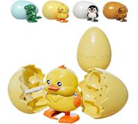 SpirWoRchlan Dinosaur Egg Toys | Interactive Wind up Prank Toys,Cute Bouncy Joke Capybara Eggs - for Adults Boys Girls Homeschool Playroom Classroom Goody Bag Party Birthday Holiday Duck