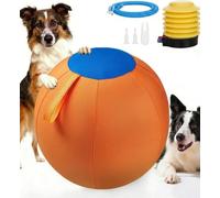 SpirWoRchlan Dog Balls, Dog Toys with Webbing, Interactive Dog-Ball-Toys for Touring, Durable High Bounce Floating Dogs Toy Balls for Dogs Birthday Gifts Indoor & Outdoor B 45cm
