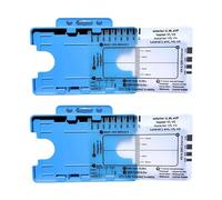 SpirWoRchlan ECGs 7 Step Ruler,ECGs/EKG 7 Step Ruler Card for ECGs/EKG Interpretation,Portable ECGs Reference Tool, Pocket-Sized EKG Measuring Card,Easy-to-Carry ECGs Guide,Transparent EKG Calipers M