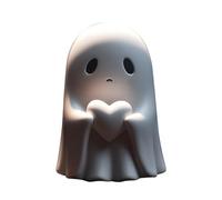 SpirWoRchlan Middle Finger Ghost Statue, Resin Rude Ghost Halloween Figurine, Funny Halloween Ghost Ornament, Ghost Figurine, 2024 New Spooky Ghost Sculpture for Halloween Decorations B