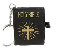SpirWoRchlan Mini Holy Bible Cross Pendant Keychain Religious Christian Keyring Decor Husband Girlfriend Boyfriend Present Valentine's Day/Mother's Day/Father's Day/Thanksgiving Day/Birthday Gifts