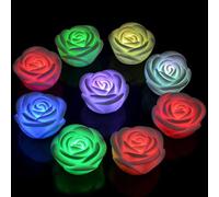 SpirWoRchlan Night Light for Kids Nursery Lamp, 7 Color Changing Rose Flower LED Night Light Night Lamp Bedroom Romantic Small Night Lamp Giftfor Bedrooms, Children’s Room, Baby, Kids, Infants Nursery