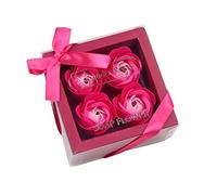 SpirWoRchlan Soap Flower Soap Rose Flowers Gift Box Charming Pink