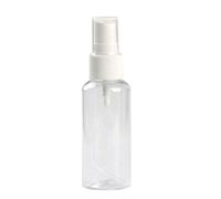 SpirWoRchlan Spray Bottle Empty Plastic Fine Mist Travel Atomiser - Clear Refillable & Reusable Mini Travel Bottles Toiletries Liquid Containers for Cosmetic Make-up 50ml
