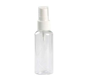 SpirWoRchlan Spray Bottle Empty Plastic Fine Mist Travel Atomiser - Clear Refillable & Reusable Mini Travel Bottles Toiletries Liquid Containers for Cosmetic Make-up 60ml