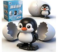 SpirWoRchlan Wind-Up Surprise Eggs, Easter’s Latest Gift Wind-Up Animal Hatching Surprise Egg, Eggshells Pops Open & Automatic Walking Hatchlings, Fun Party Favors Gag Gift Penguin