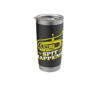 Spit Happens Euphonium Player Music Instrument Apparel Stainless Steel Insulated Tumbler