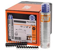 SPIT PULSA 057541 C6 Pin Pack, Standard Pins, Includes Gas, Suitable for Concrete and Stone, 25mm, Pack of 500