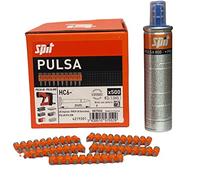 SPIT PULSA 057550 HC6 Pin Pack, High Performance Pins, Includes Gas, Suitable for Steel and Concrete, 15mm, Pack of 500