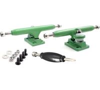 SPITBOARDS 32 mm Fingerboard Pro Trucks by, Real Lock Nuts, Single Axis, Kingpins, Rubber O-Ring Urethane Bushings, Optimised Hanger, Width 32 mm for Fingerboard Tuning & Assembling (Green)