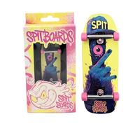 SPITBOARDS 34 mm Fingerboard Oldschool Cruiser Pro Complete Setup, Pre-Assembled 5-Layer Wood, Pro Trucks, Soft Urethane 60D Bearing Wheels, Real-Wear Graphics, Lasered Foam Tape 'Third Eye Cyclops'