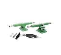 SPITBOARDS 34 mm Fingerboard Pro Trucks by, Real Lock Nuts, Rubber O-Ring Urethane Bushings, Optimised Hanger, Width 34 mm, for Fingerboard Tuning & Assembling (Green)