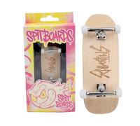 SPITBOARDS® 34mm Fingerboard Oldschool Cruiser Pro Complete Setup, Pre-Assembled 5-Layer Wood, Pro Trucks, Soft Urethane 60D Bearing Wheels, Real-Wear Graphics, Lasered Foam Tape 'Slayer Logo'