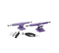 SPITBOARDS® 36 mm Fingerboard Pro Trucks by, Real Lock Nuts, Rubber Urethane Bushings, Optimised Hanger, Width 36 mm, for Fingerboard Tuning and Assembling (Purple)