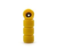 SPITBOARDS Fingerboard Pro Wheels with Real Ball Bearings, Professional CNC Polyurethane Quality, Street Wheels Shape, (Yellow)