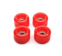 SPITBOARDS® Fingerboard Urethane Wheels 60D with Real Ball Bearings Professional CNC Quality - Red