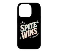 Spite Wins Be The Problem Funny Sarcastic Retro Quote Humor Case for iPhone 14 Pro