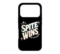 Spite Wins Be The Problem Funny Sarcastic Retro Quote Humor Case for iPhone 17 Pro