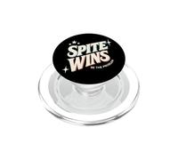Spite Wins Be The Problem Funny Sarcastic Retro Quote Humor PopSockets PopGrip for MagSafe