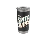 Spite Wins Be The Problem Funny Sarcastic Retro Quote Humor Stainless Steel Insulated Tumbler