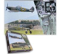 Spitfire 1000 Piece Jigsaw Puzzle - Duxford N3200 World War 2 WWII Aircraft | Imperial War Museum Collection Of Historical Military Warplanes For Adults Size 66cm x 50cm (26 x 20 inches)