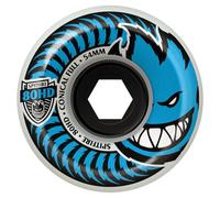 SPITFIRE 80HD CHARGER WHEELS 56mm CONICAL FULL CLEAR/BLUE (SET OF 4)