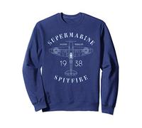 Spitfire Aircraft Blueprint | WW2 Supermarine Fighter Plane Sweatshirt