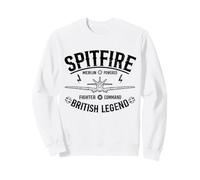 Spitfire British Legend UK Military RAF WW2 Fighter Plane Sweatshirt