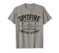 Spitfire British Legend UK Military RAF WW2 Fighter Plane T-Shirt