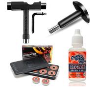 Spitfire Burner Bearings 8 Pack w/Reflex Speed Lube, Bearing Press/Puller & Unit Skateboard Tool