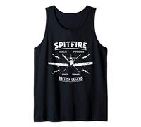 Spitfire Fighter Aircraft WW2 Aeroplane VE, VJ, D Day Gift Tank Top