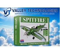 Spitfire Fighter Plane Jet Metal Construction Set 287 Pieces Detailed Model
