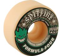 Spitfire Skateboard Wheels Formula 4 101a Conical 54mm White/Green/Black - Set of 4