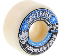 Spitfire Formula 4 Conical Full White/Blue Skateboard Wheels - 52mm 99a (Set of 4)