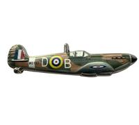 Spitfire MK Va 3D Pin Badge, RAF Aircraft Collectible, Historic W3185 D-B Design