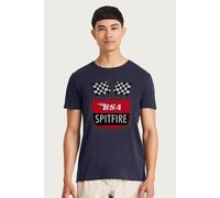 Spitfire Motorcycle Flag Badge Decal BSA T-Shirt BSA Navy XXL