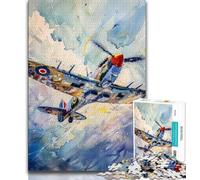 Spitfire Plane 1000 Piece Jigsaw Puzzles for Teenagers Gifts,Help The Brain Exercise Addictive Toys to Cultivate Patience Suitable for Couples (50x75cm)