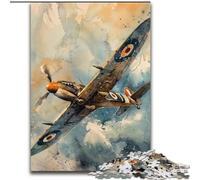 Spitfire Plane JigsawPuzzle 1000 Pieces for Teenagers, Challenging Game Gifts for Is Ideal As A Gift for The Whole Family (26x38cm)