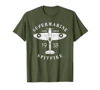 Spitfire RAF British WW2 Fighter Plane Supermarine Aviation T-Shirt