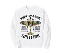 Spitfire RAF Fighter Plane WW2 UK British Military Aircraft Sweatshirt