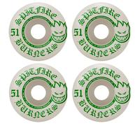 Spitfire Skateboard Wheels Burners 51mm 99A White/Green