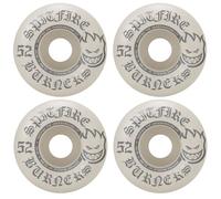 Spitfire Skateboard Wheels Burners 52 mm 99A White/Silver