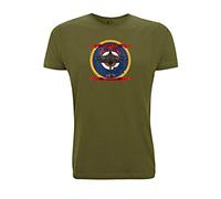 Spitfire T Shirt 80th Anniversary Target WW2 RAF MOD Dads Army SAS World War 2 Gift (Medium, Army Green)